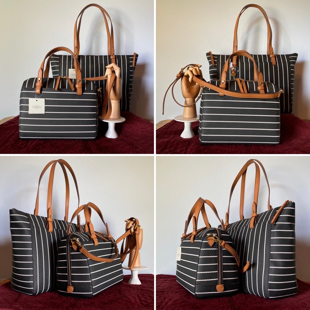 NEW! Fossil Rachel Satchel/Crossbody & Tote Set! - Picture 12 of 12